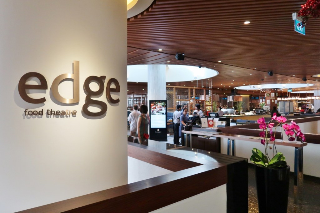 Entrance to Edge restaurant at Pan Pacific Hotel