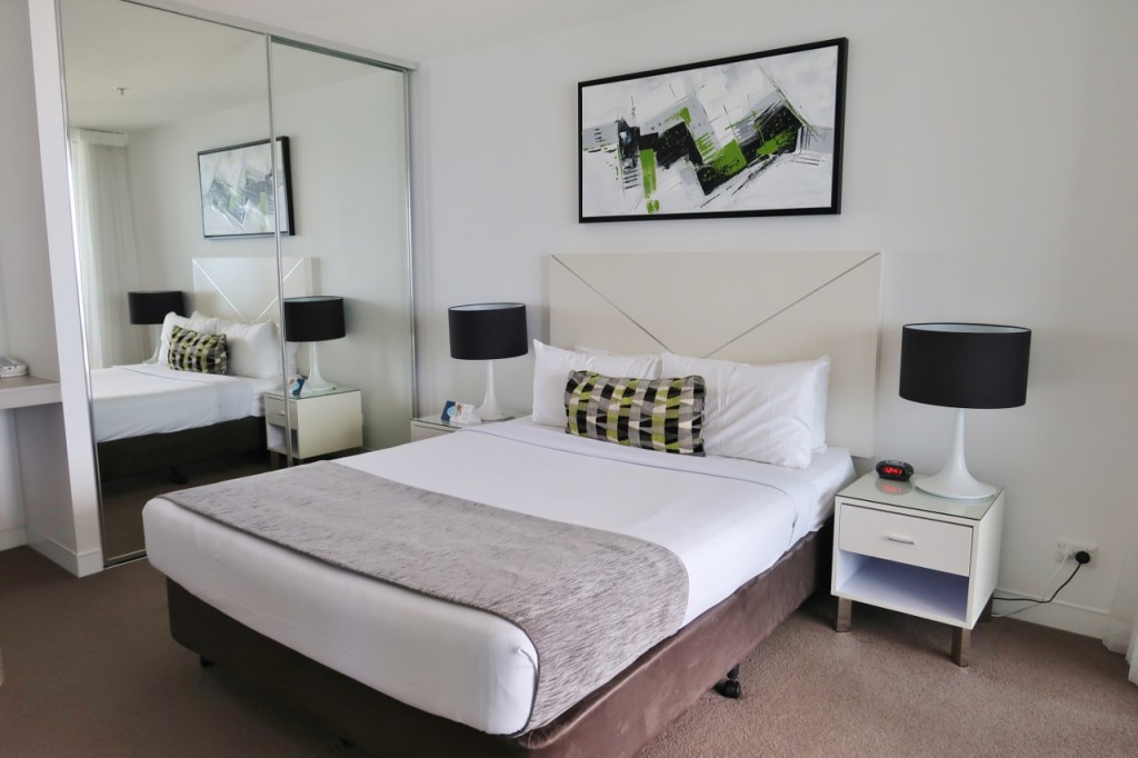 Rhapsody Resort's Ocean View Apartment bedroom