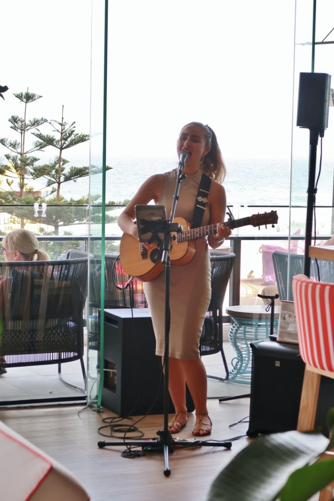 Female musician singer performing at Hyde Paradiso