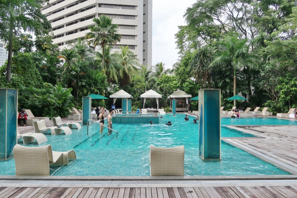 Swimming pool at Grand Hyatt hotel