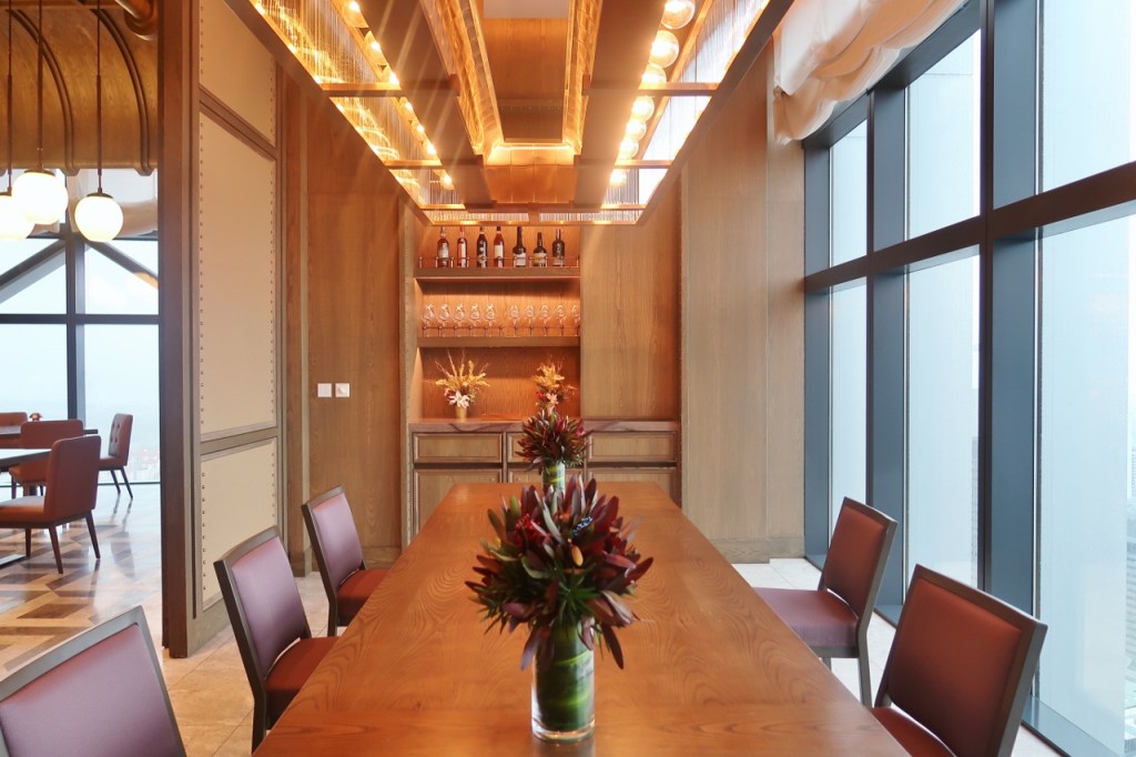 665°F steakhouse restaurant's private dining area at Andaz Hotel