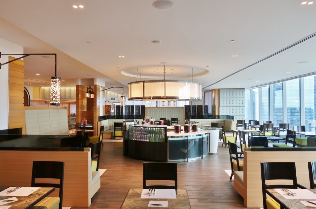 Seating area at Seasonal Tastes restaurant at The Westin Hotel