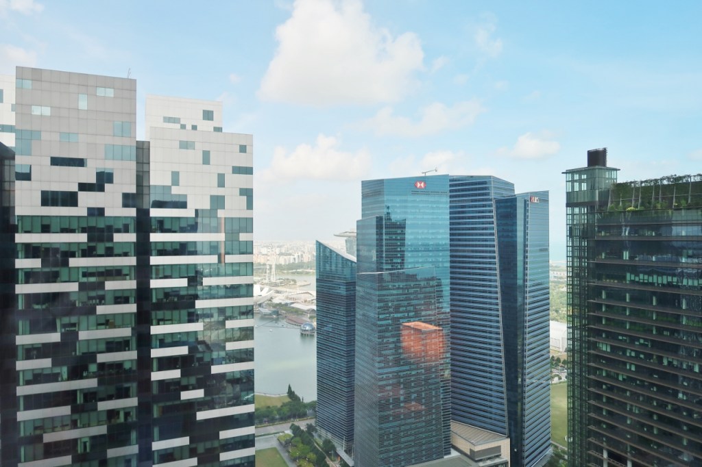 The view from Westin Club King Room at The Westin Hotel