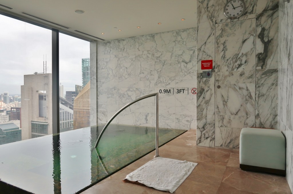 Whirlpool looking out to surrounding buildings at the Heavenly Spa at The Westin Hotel