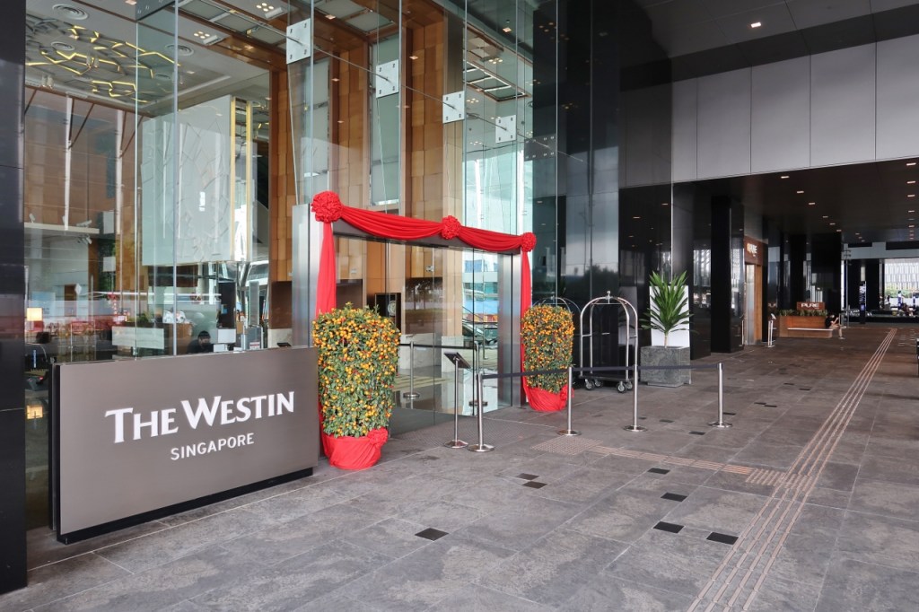 Drop-off point at The Westin Hotel