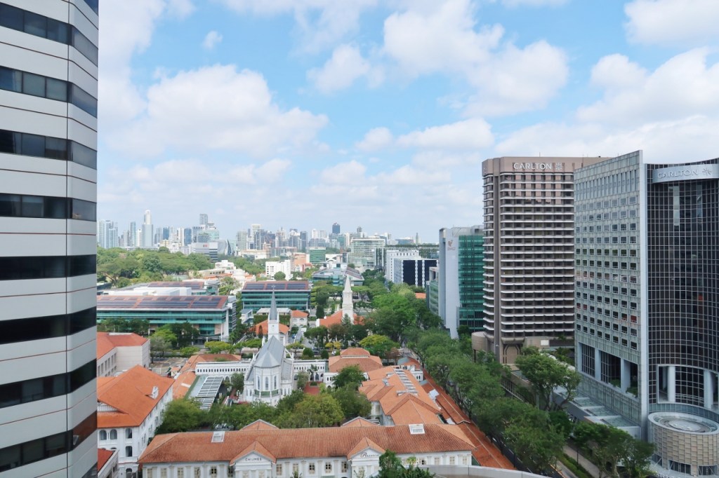 The view from Fairmont King Room at Fairmont Hotel
