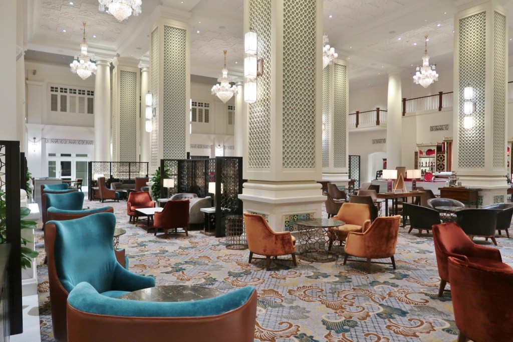 Seating area at The Lobby Lounge at InterContinental Hotel
