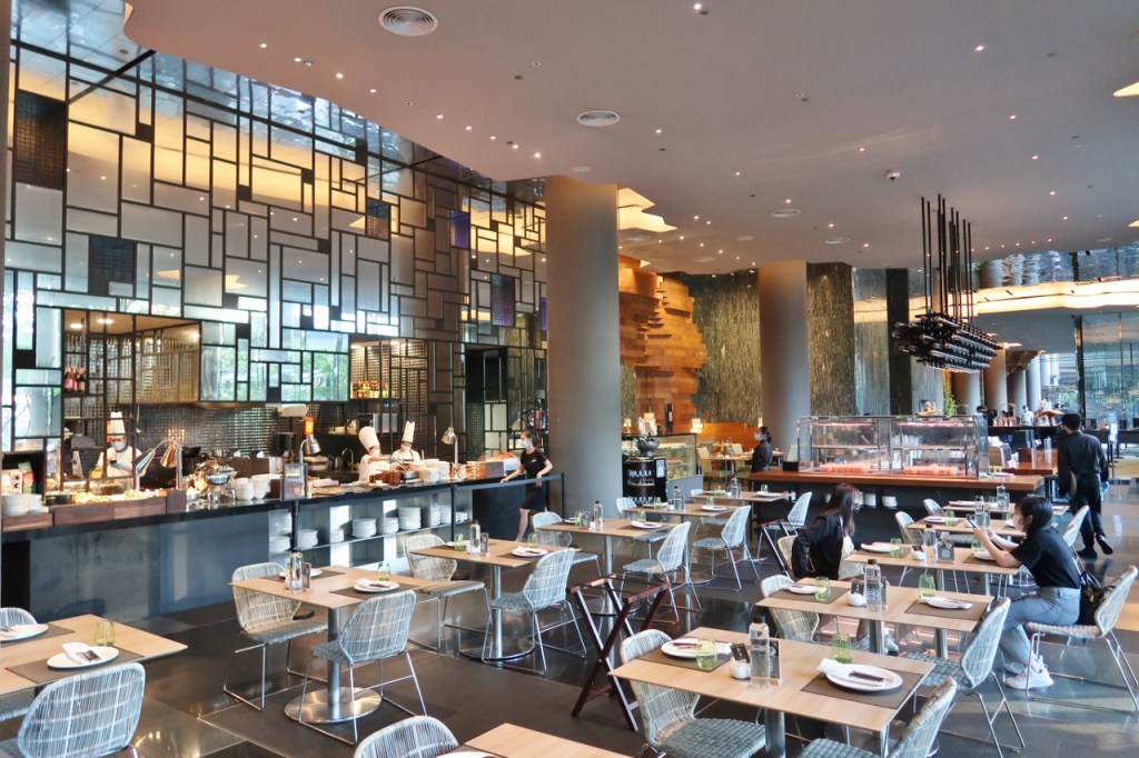 Seating area at Lime Restaurant