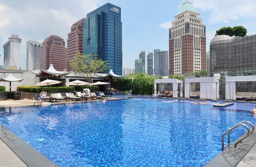 Swimming pool at Marriott Tang Plaza Hotel