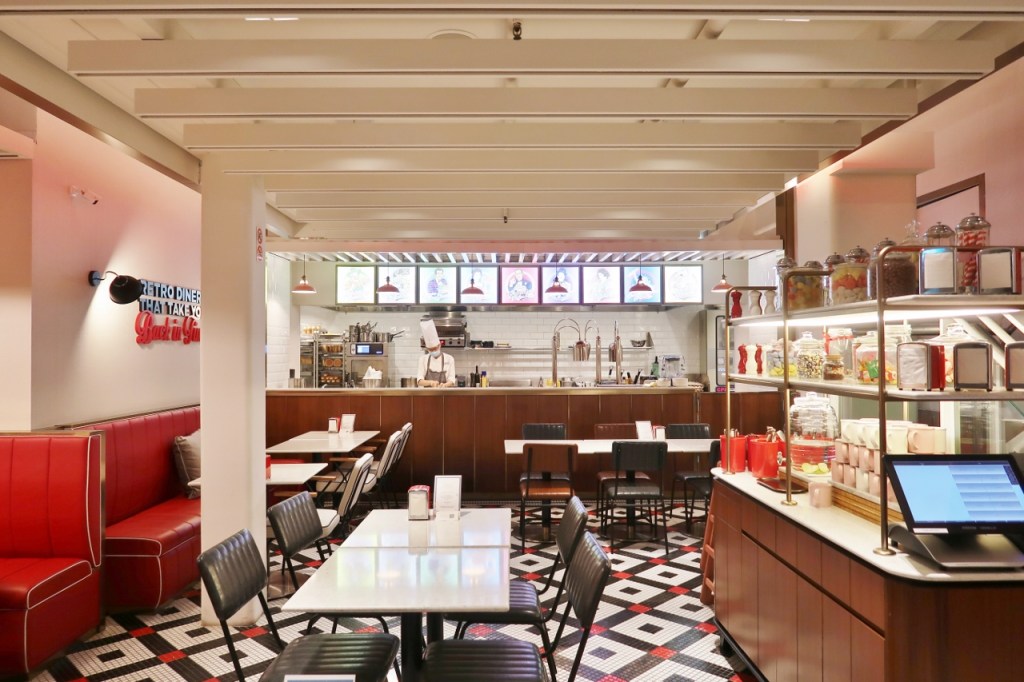 Seating area at Broadway American Diner at Arcade @ The Capitol Kempinski