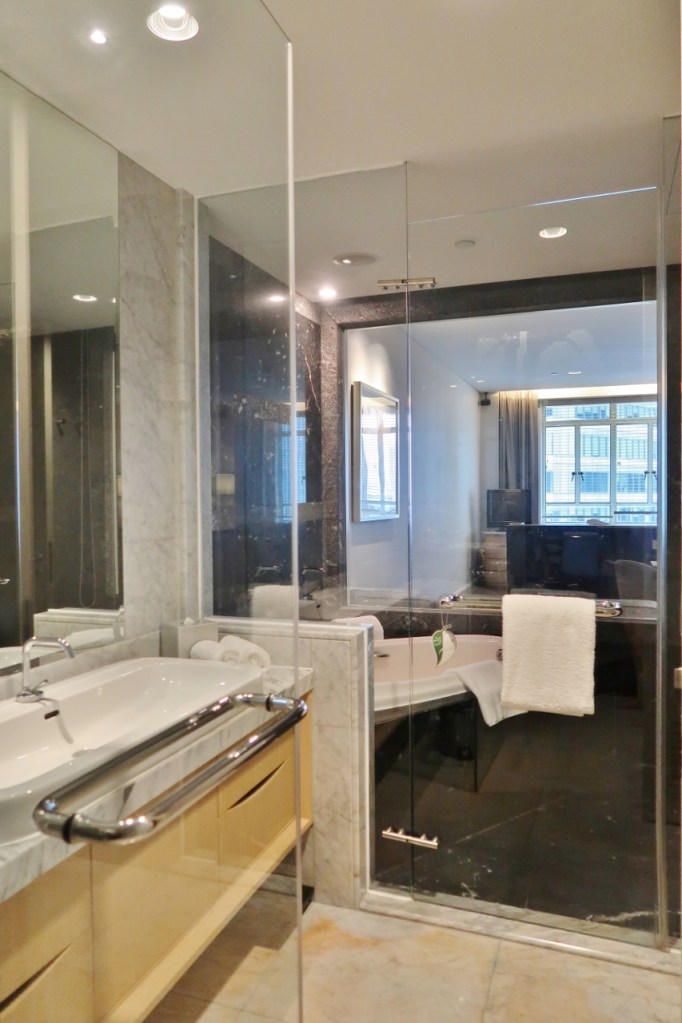 Bathroom in Cutler Suite at Ascott Raffles Place Serviced Apartments