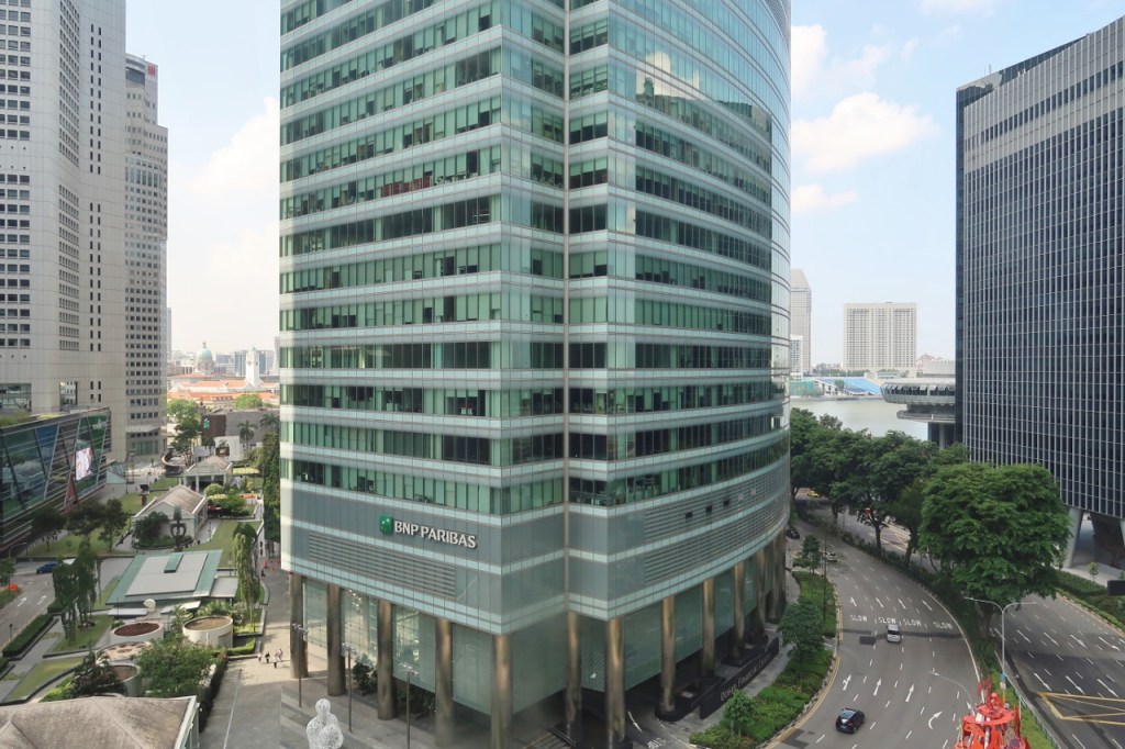 The partial view of the bay area from Cutler Suite at Ascott Raffles Place Serviced Apartments