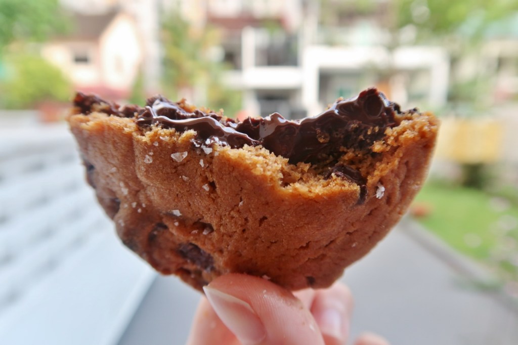 Fleur de sel salted molten lava chocolate cookie from Bob The Baker Boy