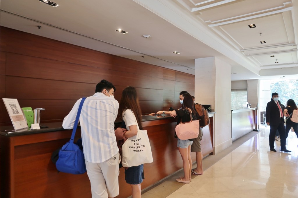 Goodwood Park Hotel reception counter