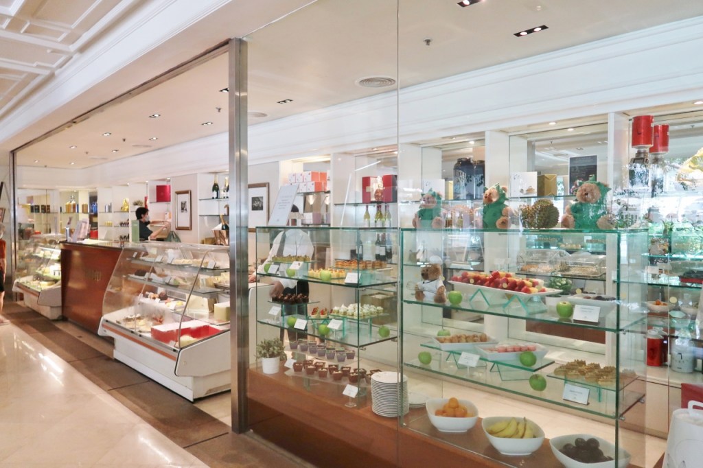 Sweet treats on display at The Deli at Goodwood Park Hotel