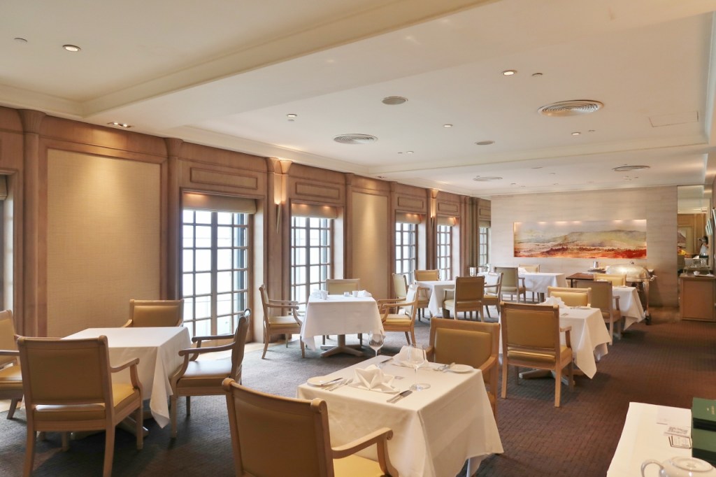 Seating area at Gordon Grill at Goodwood Park Hotel