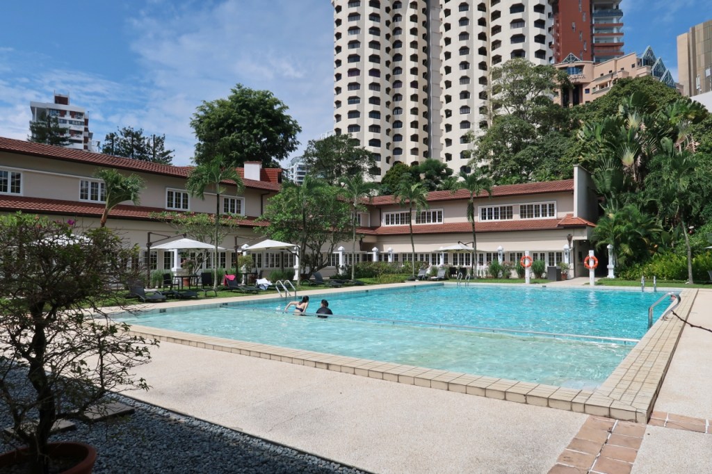 Main swimming pool at Goodwood Park Hotel