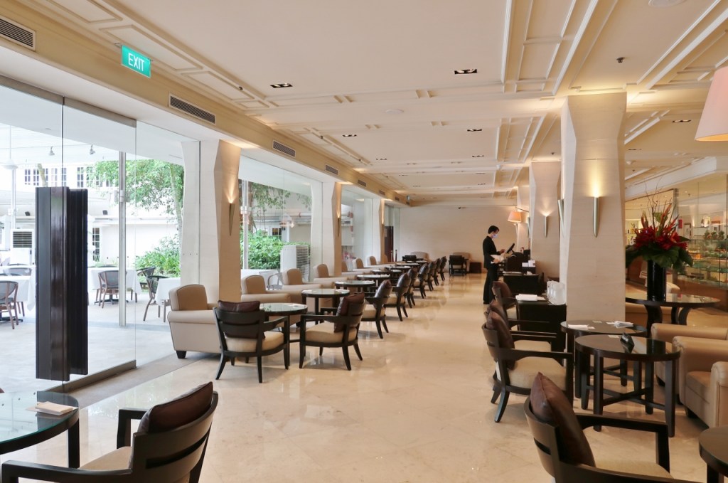 Seating area at L'Espresso at Goodwood Park Hotel