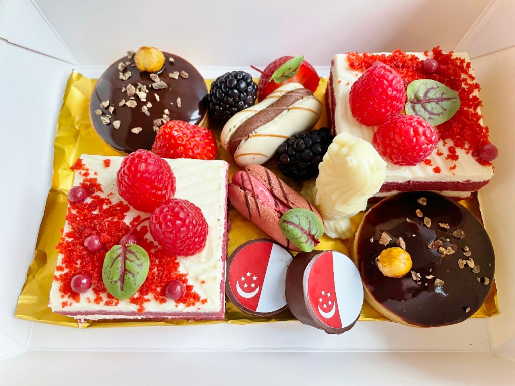 Dessert box from Tablescape Restaurant's National Day Sofa Menu