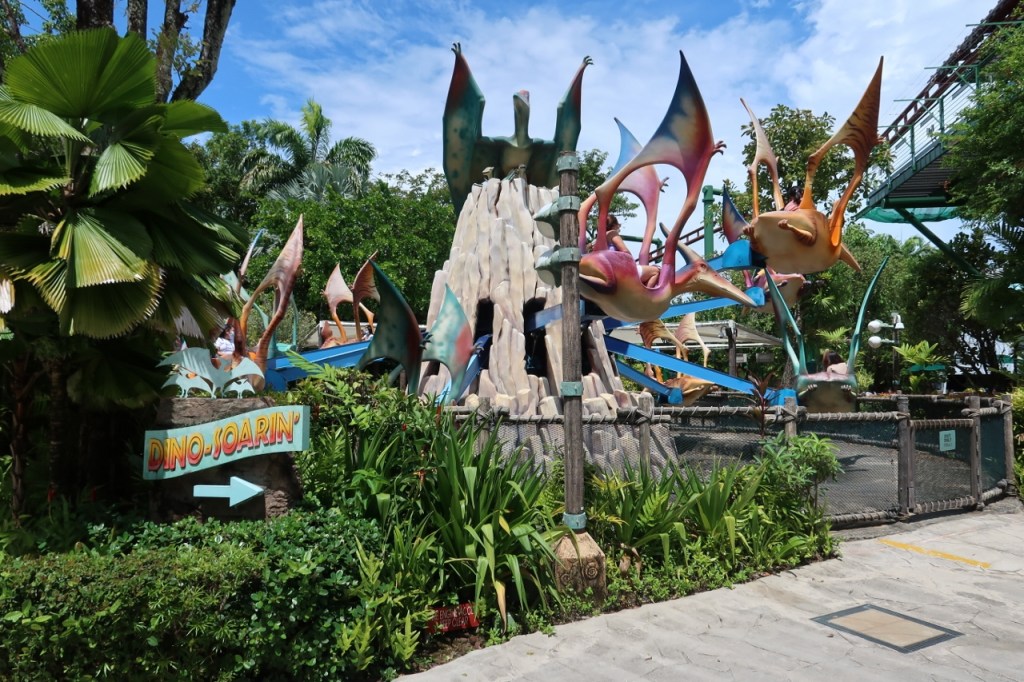 The Dino-Soarin' ride at Universal Studios Singapore