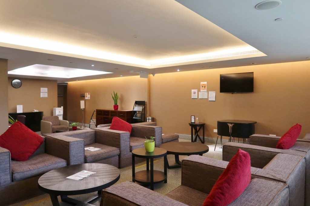 Members' club lounge area at Hotel Fort Canning