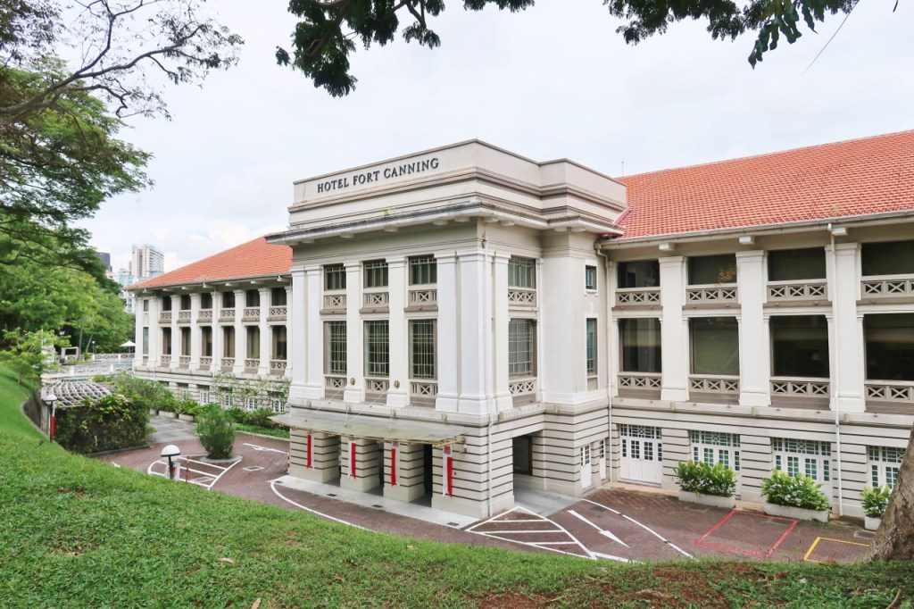 Hotel Fort Canning's building facade