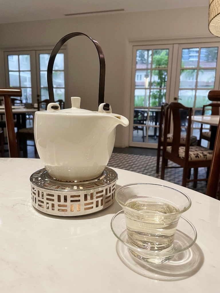 Osmanthus Supreme tea from Min Jiang restaurant at Goodwood Park Hotel