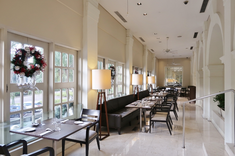 Seating area at Coffee Lounge Restaurant at Goodwood Park Hotel