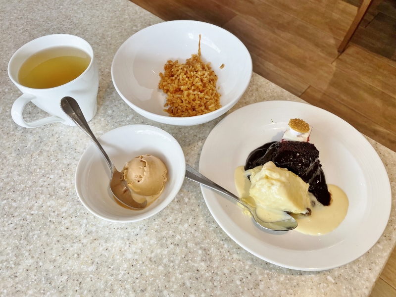 High tea buffet items from Carousel buffet restaurant at Royal Plaza On Scotts Hotel