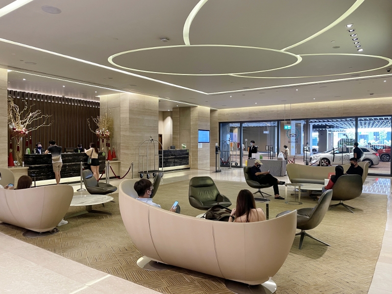 One Farrer Hotel reception area