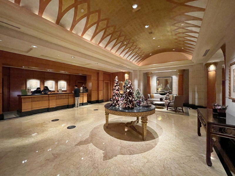 Four Seasons Hotel reception area