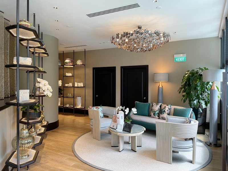 Entrance to the spa at Four Seasons Hotel