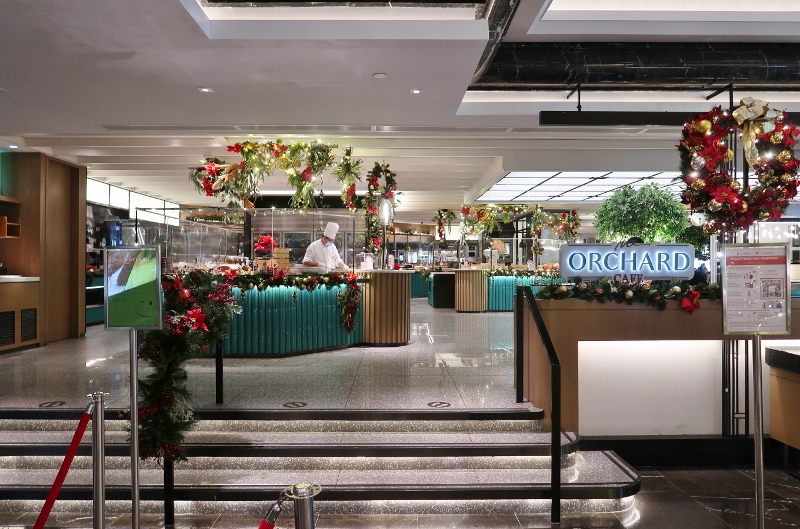 Entrance to The Orchard Cafe at Orchard Hotel