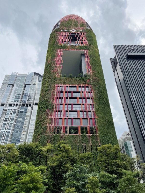 Oasia Hotel Downtown's building facade