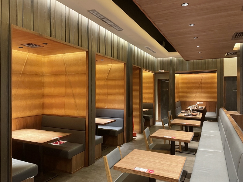 Seating area at Hamburg Steak Keisuke restaurant