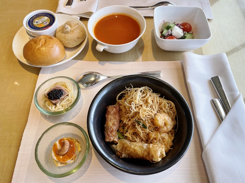 Mid-day snacks at The Ritz-Carlton Millenia Hotel Club Lounge