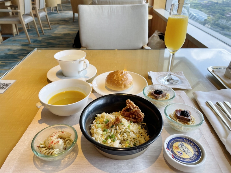 Mid-day snacks at The Ritz-Carlton Millenia Hotel Club Lounge