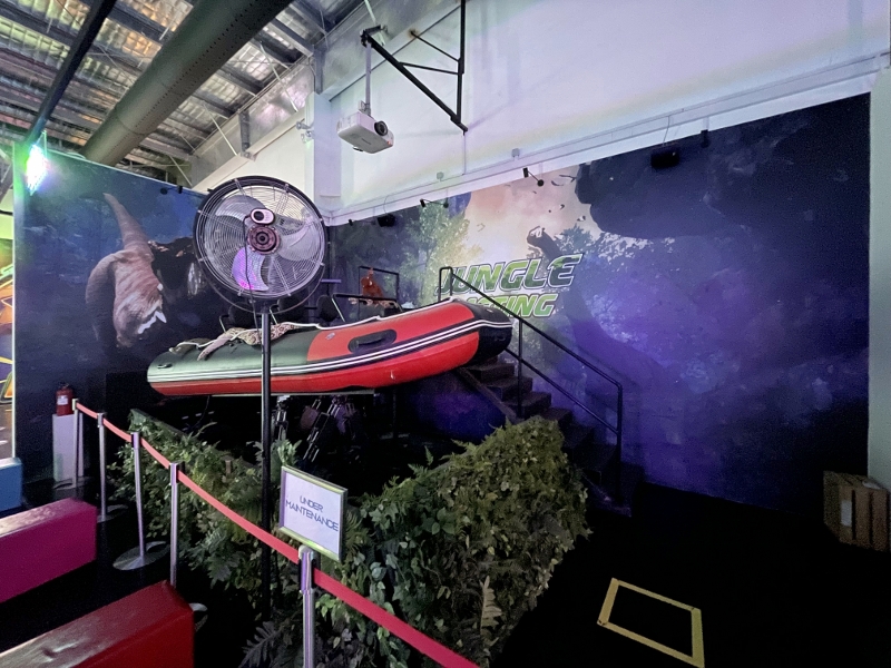 Closed Jungle Rafting VR ride at HeadRock VR theme park