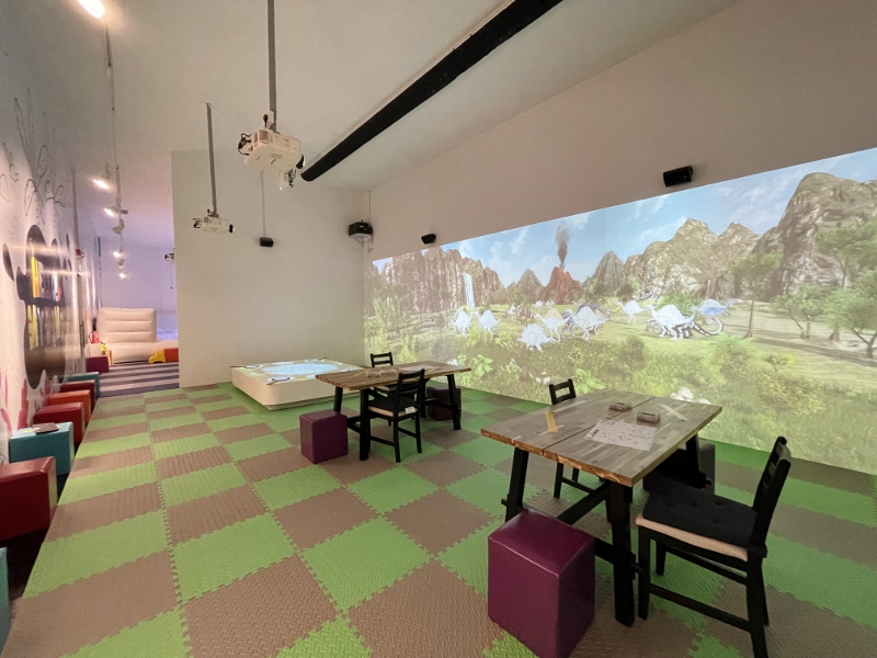 Hello My Dino! kids media interactive zone at HeadRock VR theme park