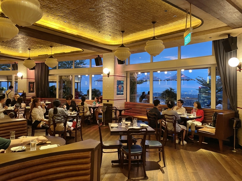 Seating area at LAVO Italian Restaurant & Rooftop Bar