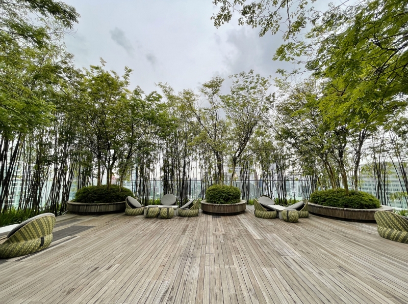 Bamboo sky terrance at JEN Orchardgateway Hotel