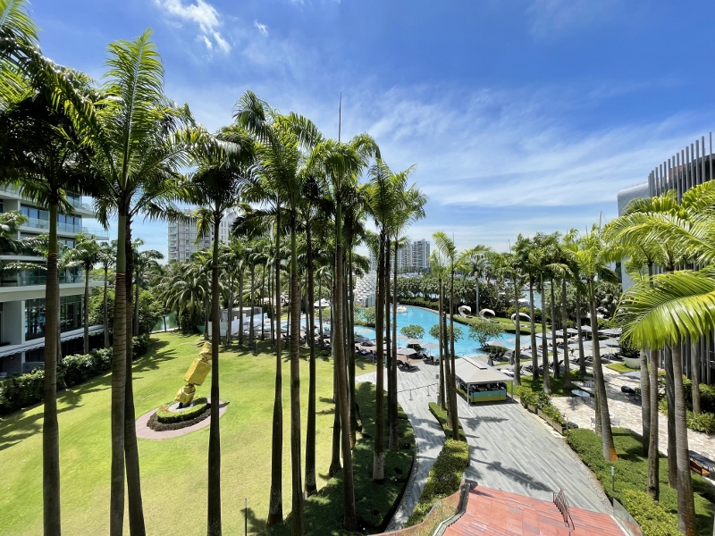 The view from Fabulous Room on level 3 at W Hotel Sentosa Cove