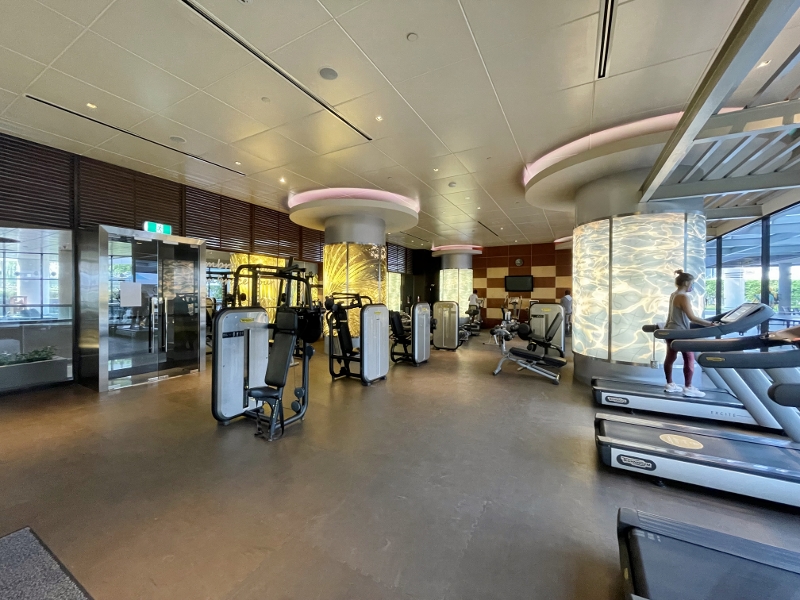 Gym at Pan Pacific Hotel