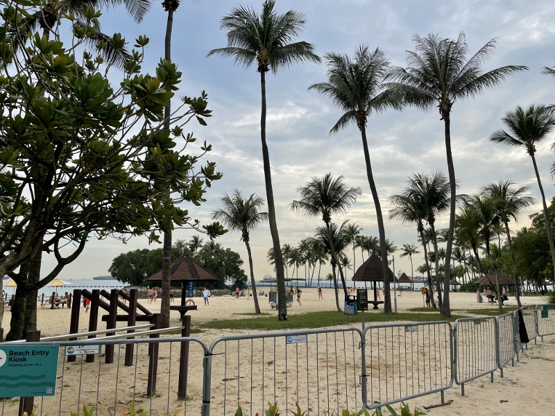The view of Tanjong Beach