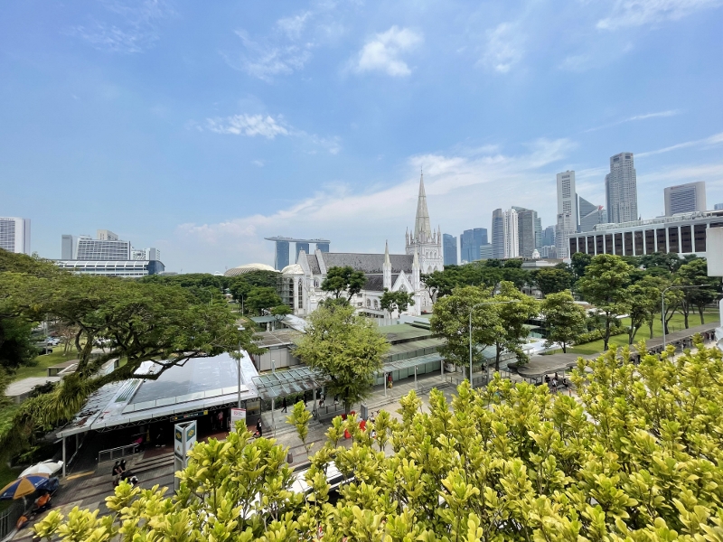 The view from Terrace Room at The Capitol Kempinski Hotel