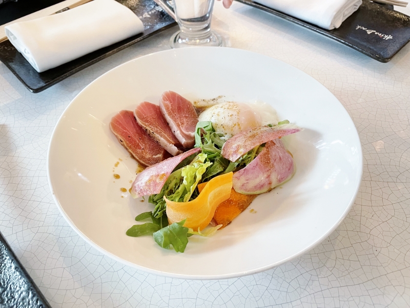 Tuna tataki salad from Akira Back japanese restaurant at JW Marriott Hotel South Beach