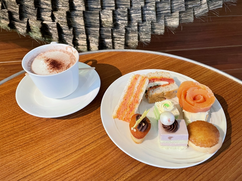 Afternoon tea items from the Executive Club Lounge at JW Marriott Hotel South Beach