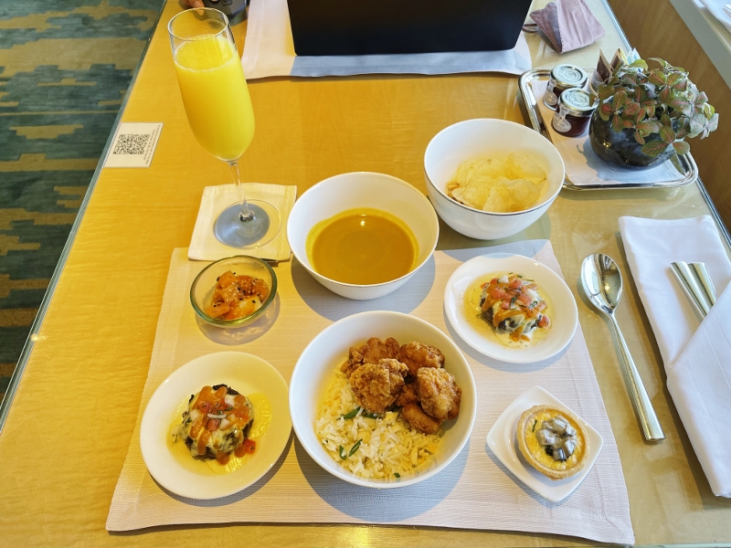 Mid-day snacks at The Ritz-Carlton Millenia Hotel Club Lounge