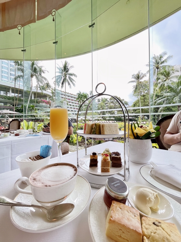 Afternoon tea items at Shangri-La Hotel Valley Wing Summit Room