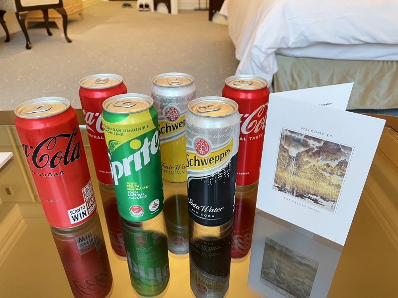 Mini-bar from Valley Wing Deluxe Room at Shangri-La Hotel